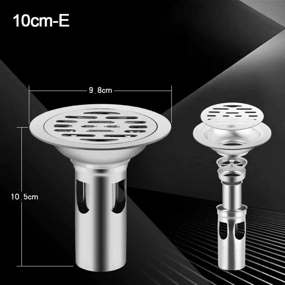 Stainless Steel Square Floor Drain – Anti-Odor Strainer Cover Floor Drain Strainer Axl 10cm-E