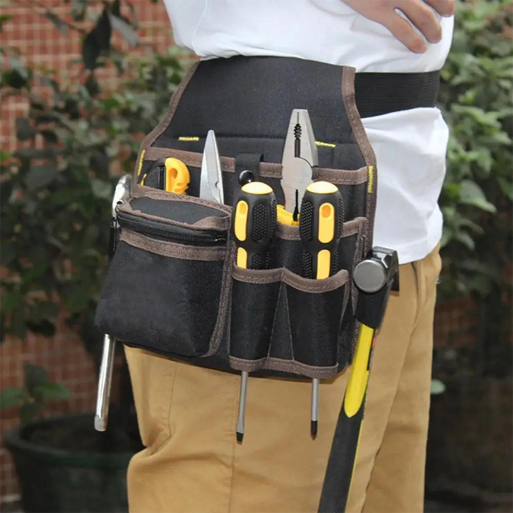 Electrician Tool Belt Bag – Oxford Cloth Waist Pouch Organizer Tool Belt Bag Axl