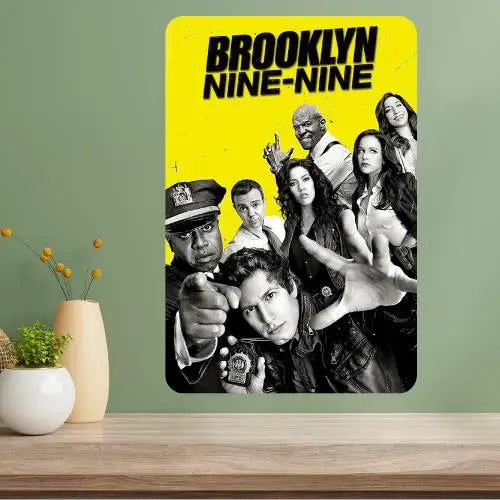 Brooklyn Nine-Nine Metal Poster Sign | Retro TV Wall Art Metal Wall Sign Axl aluminum sign aluminum 14x20cm
