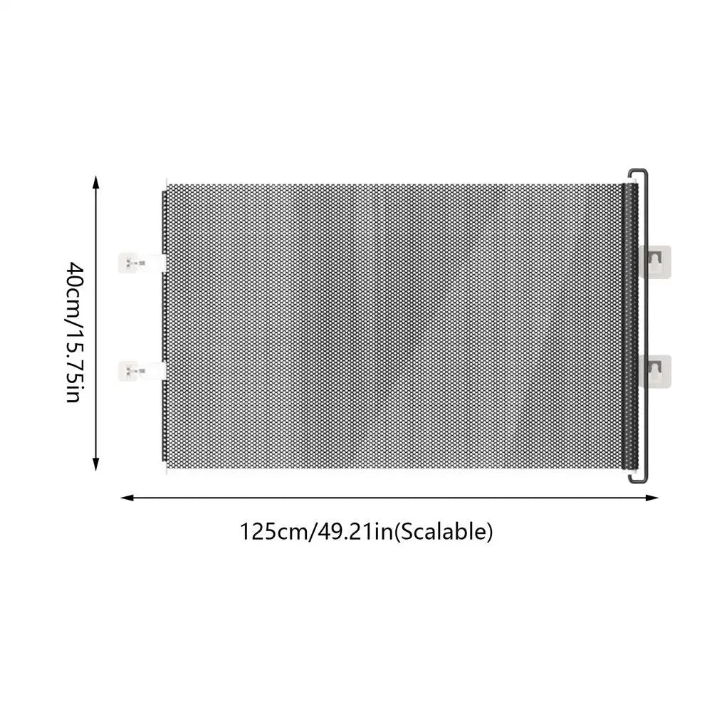 Retractable Pet Gate – Dog & Cat Safety Barrier, No-Drill Retractable Pet Gate Axl 40cm