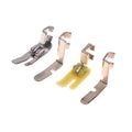 4-Piece Zipper Presser Foot Set for Old Sewing Machines Sewing Machine Feet Axl 4pcs