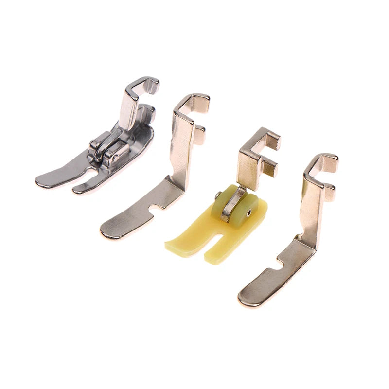 4-Piece Zipper Presser Foot Set for Old Sewing Machines Sewing Machine Feet Axl 4pcs