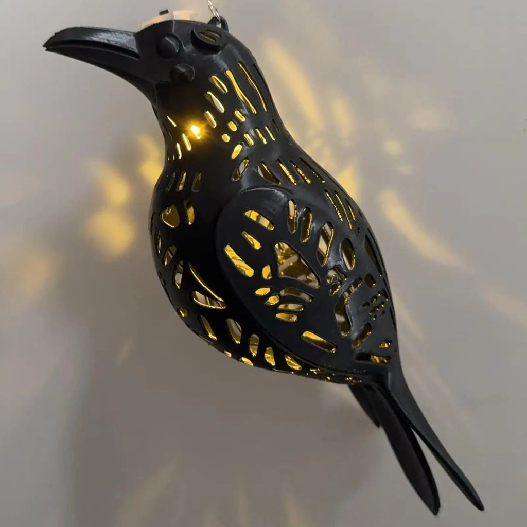 3D Gothic Crow Lantern – Hangable Raven Decor Light Decorative Hanging Lantern Axl Default Title