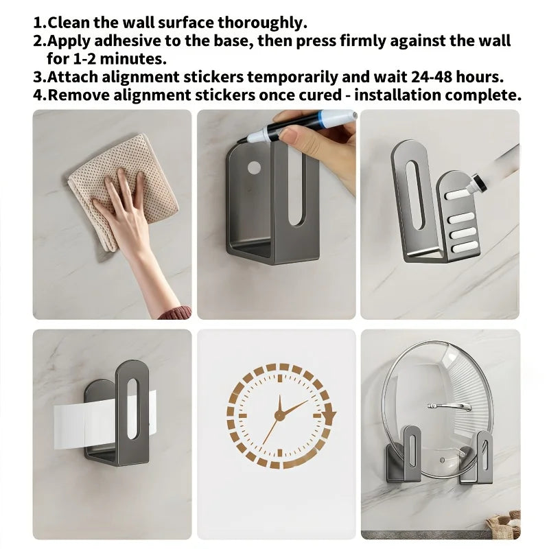 Wall-Mounted Router & Cable Management Shelf – 4/8 Pcs Wall Storage Rack Axl
