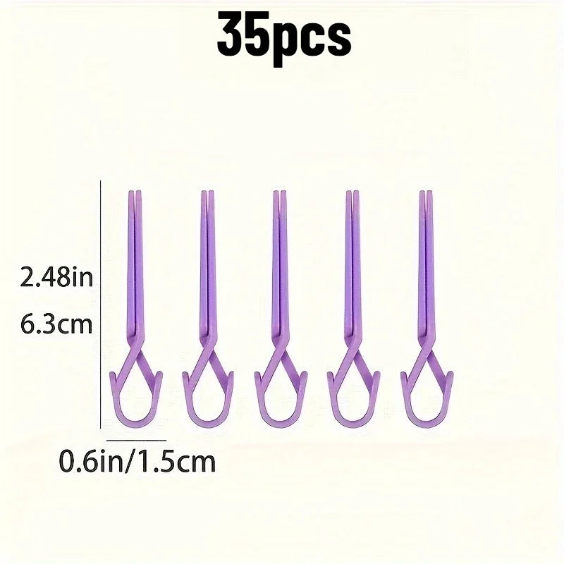 35-Piece Nail Shaping & Protection Clips – Manicure Tool Set Nail Manicure Clips Axl