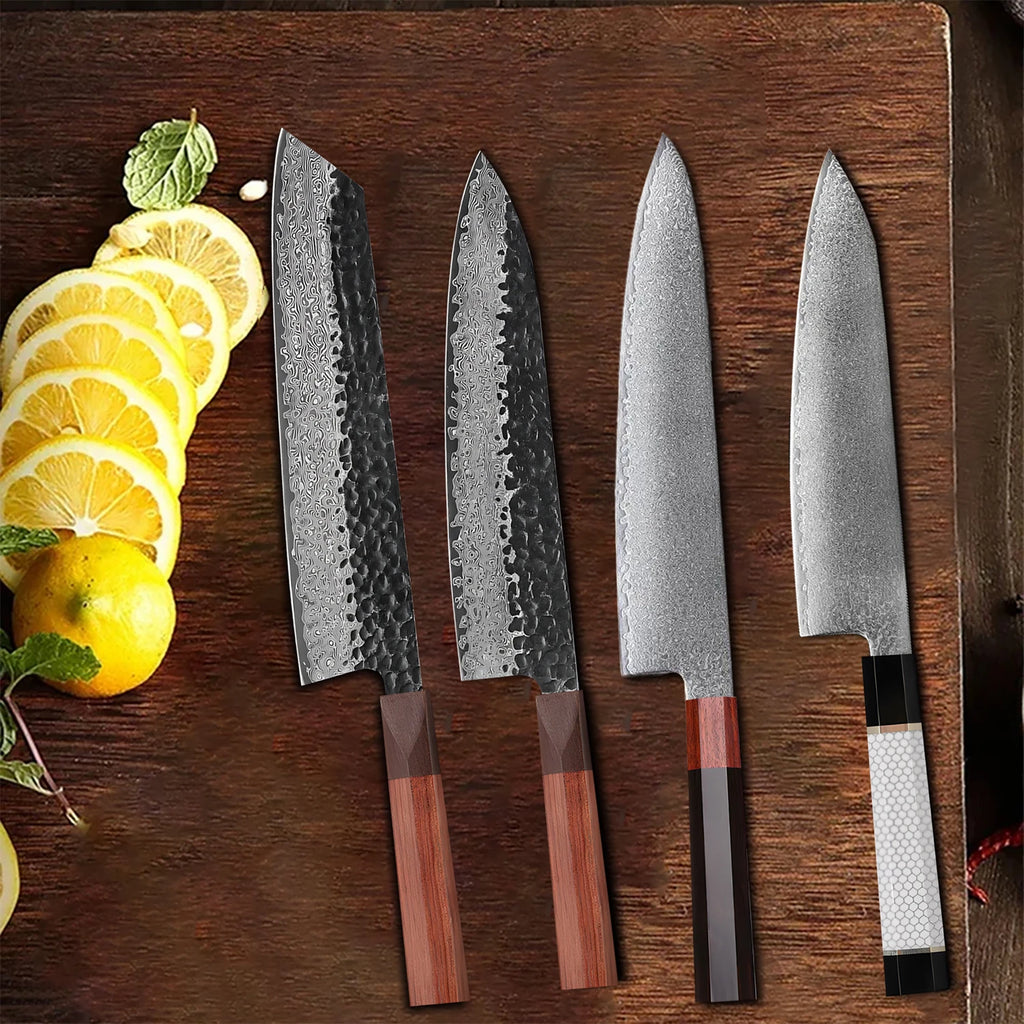 Damascus Steel Blank Blade – DIY Cleaver Knife Making Tool Knife Making Blank Axl