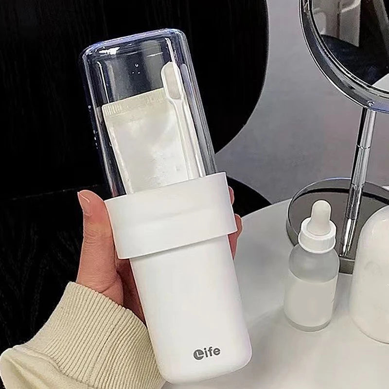 Portable Travel Toothbrush Cup with Lid | Mouthwash Cup Travel Toothbrush Cup Axl