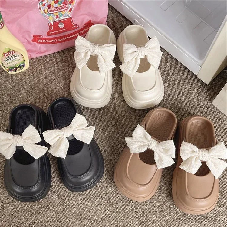 Women's EVA Bowknot Slippers – Lightweight Non-Slip Sandals Women's Slippers Axl