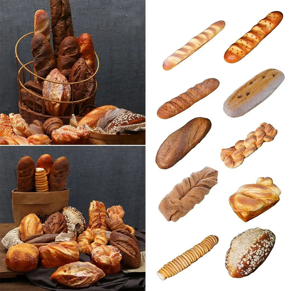 Artificial French Baguette Model – Bakery Decor & Kitchen Prop Decorative Bread Model Axl