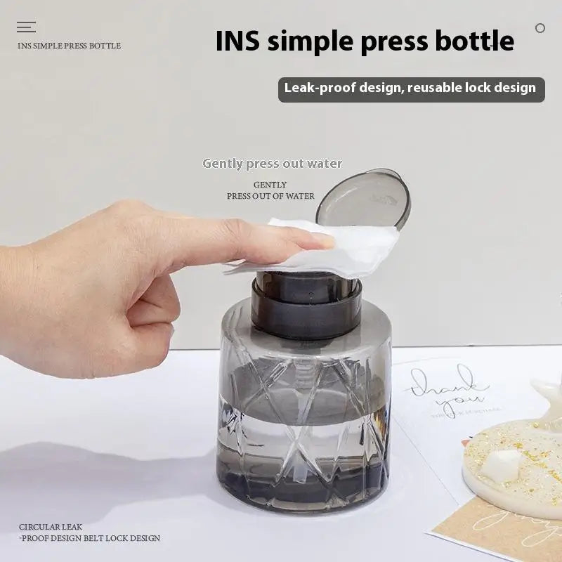 Refillable Lockable Pump Dispenser – Nail & Makeup Remover Nail Pump Dispenser Axl
