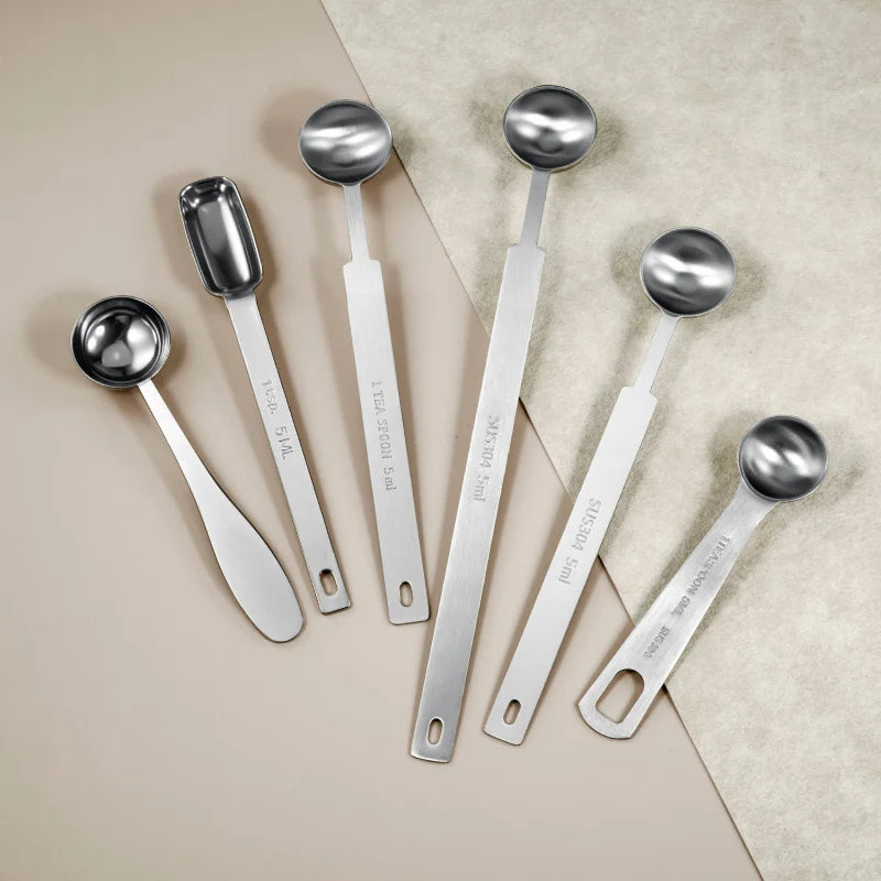 Stainless Steel Graduated Measuring Spoon – 5ml Coffee Scoop Measuring Spoon Axl