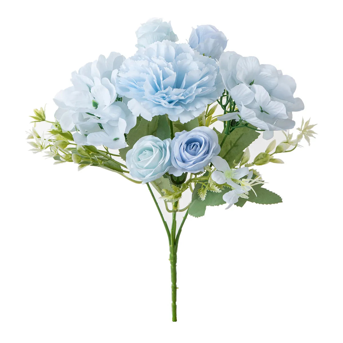 Artificial Silk Carnation Rose Bouquet – Wedding & Home Decor Artificial Flower Bouquet Axl color 4 1 pc