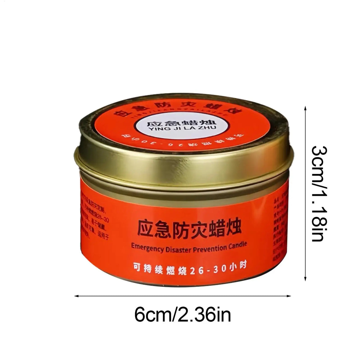 30-Hour Survival Candle – Windproof Odorless Emergency Light Survival Candle Axl
