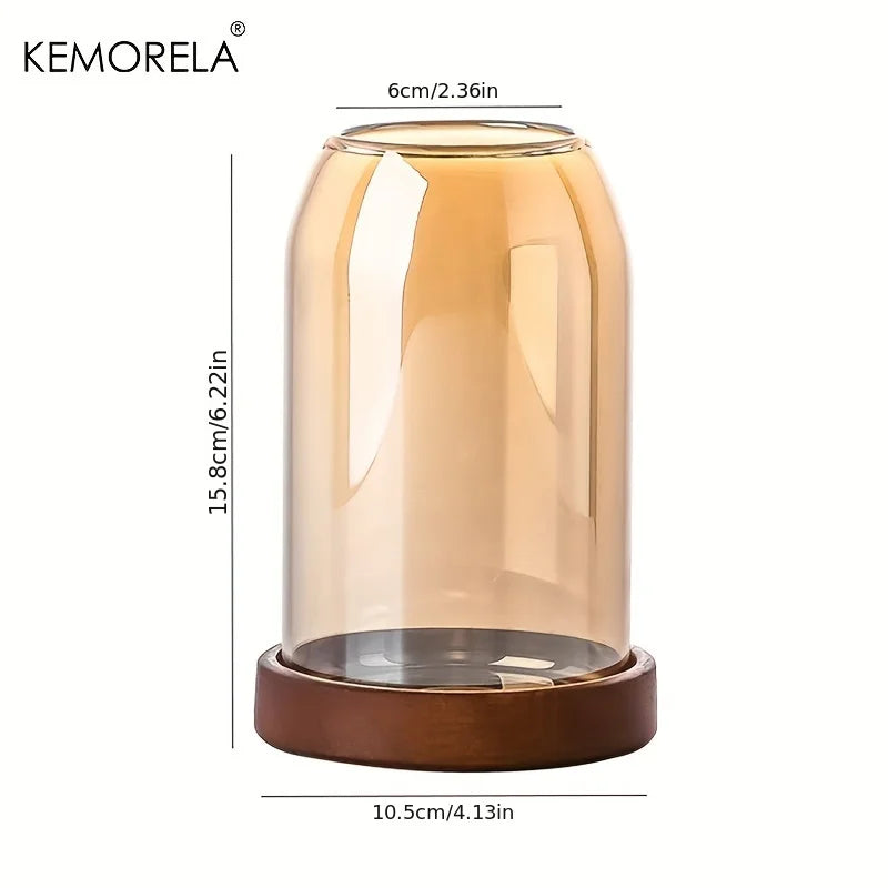 KEMORELA Glass Utensil Storage Jar with Tray – Kitchen Organizer Utensil Storage Organizer Axl C