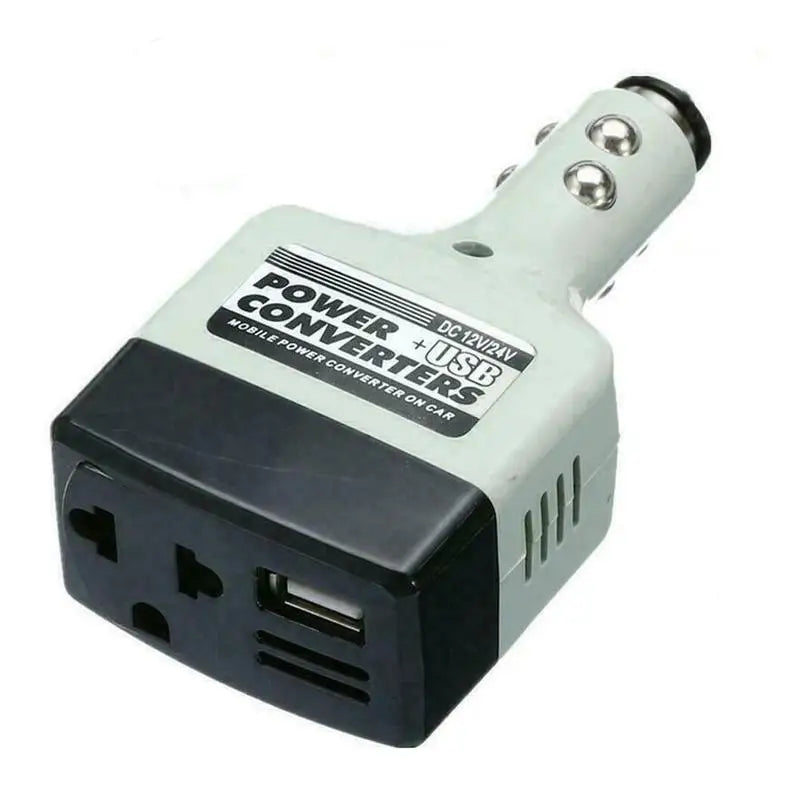 12V/24V to 220V Car Power Inverter with USB Charging Port Car Power Inverter Axl