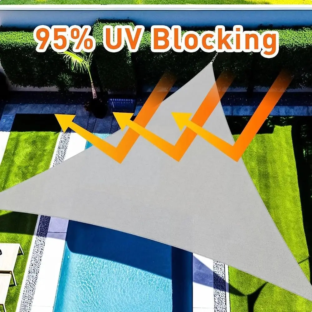 Triangle Shade Sail 3x3x3M – 98% UV Block Outdoor Canopy Outdoor Shade Sail Axl