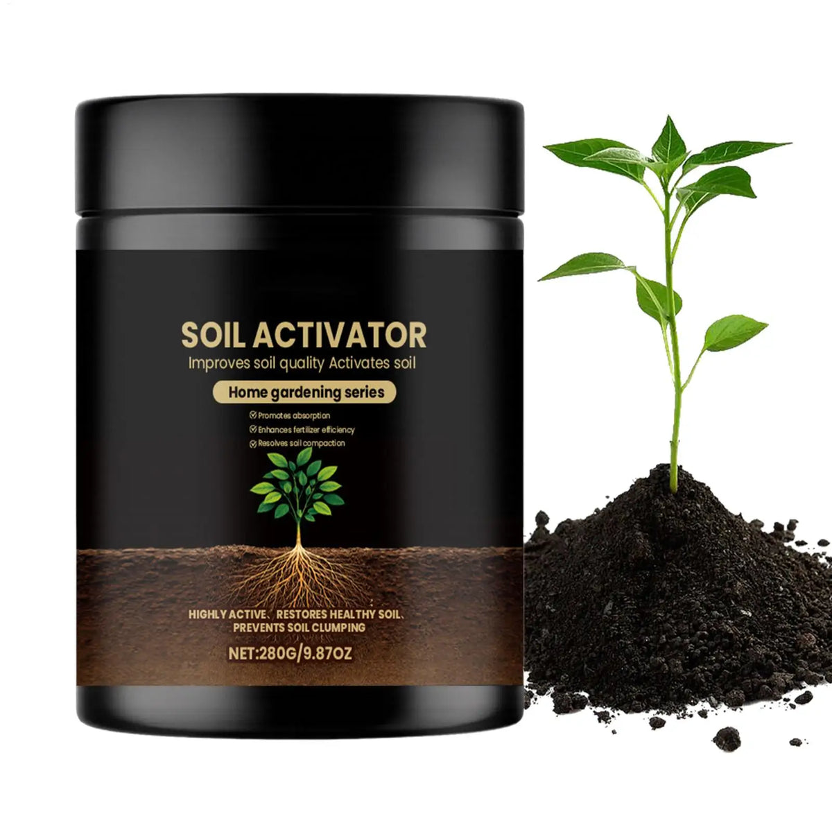 Humic Acid Soil Activator – Liquid Plant Food for Garden & Pots Soil Activator Axl