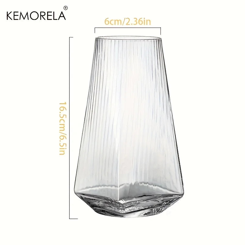 KEMORELA 500ml Geometric Highball Glass | Modern Cocktail Glass Highball Glass Axl