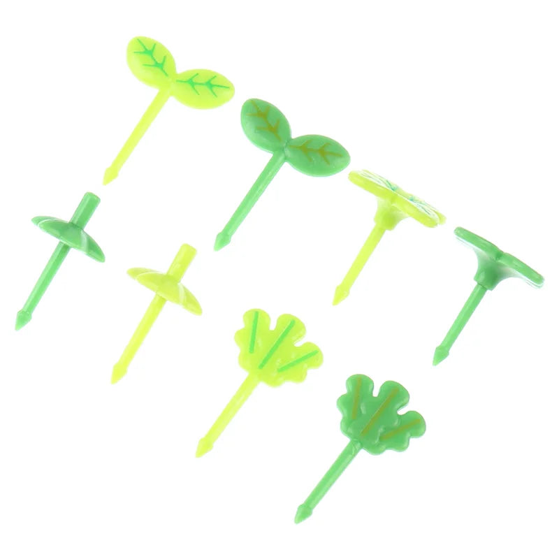 8-Piece Leaf Fruit Forks – Kids Bento Lunch Box Picks Food Picks Set Axl