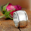 Huitan Couple Wedding Bands – Smooth Metal Rings Men & Women Wedding Band Ring Axl Q358 12