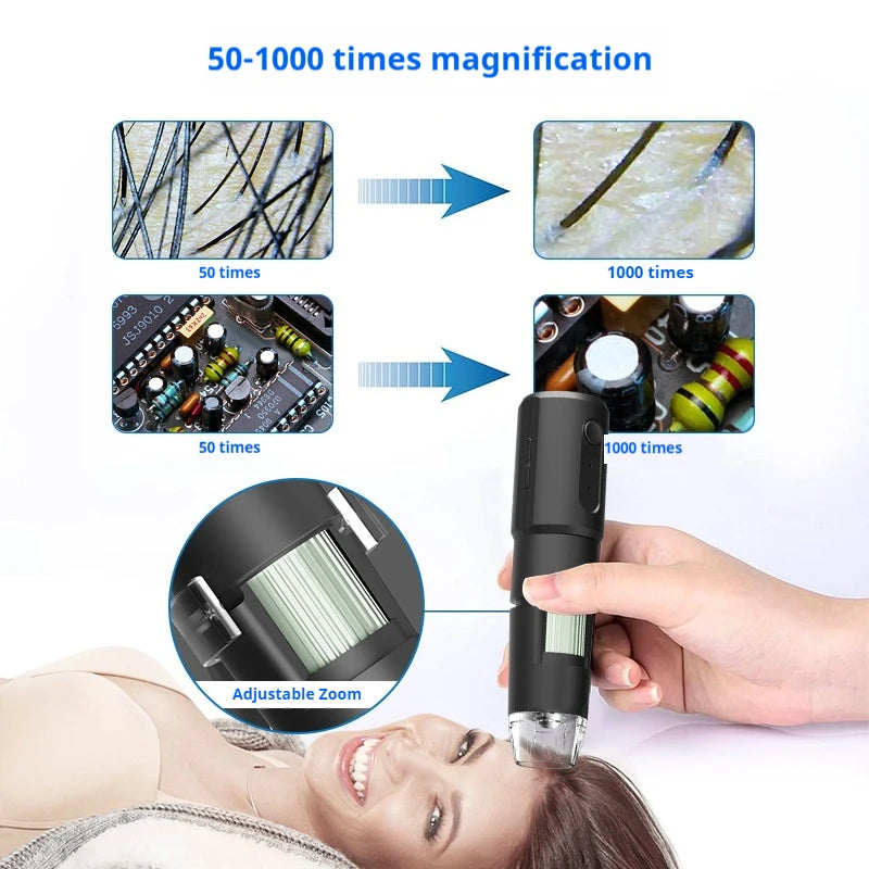 1000X WiFi Digital Microscope – HD Wireless Magnifying Camera Digital Microscope Axl