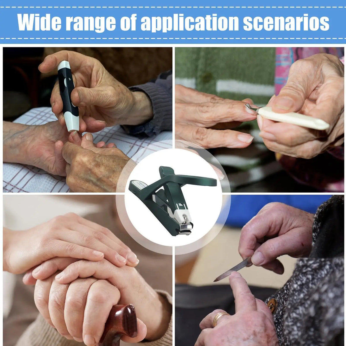 Magnifying Glass Nail Clippers – Splash-Proof for Seniors Nail Clippers Axl