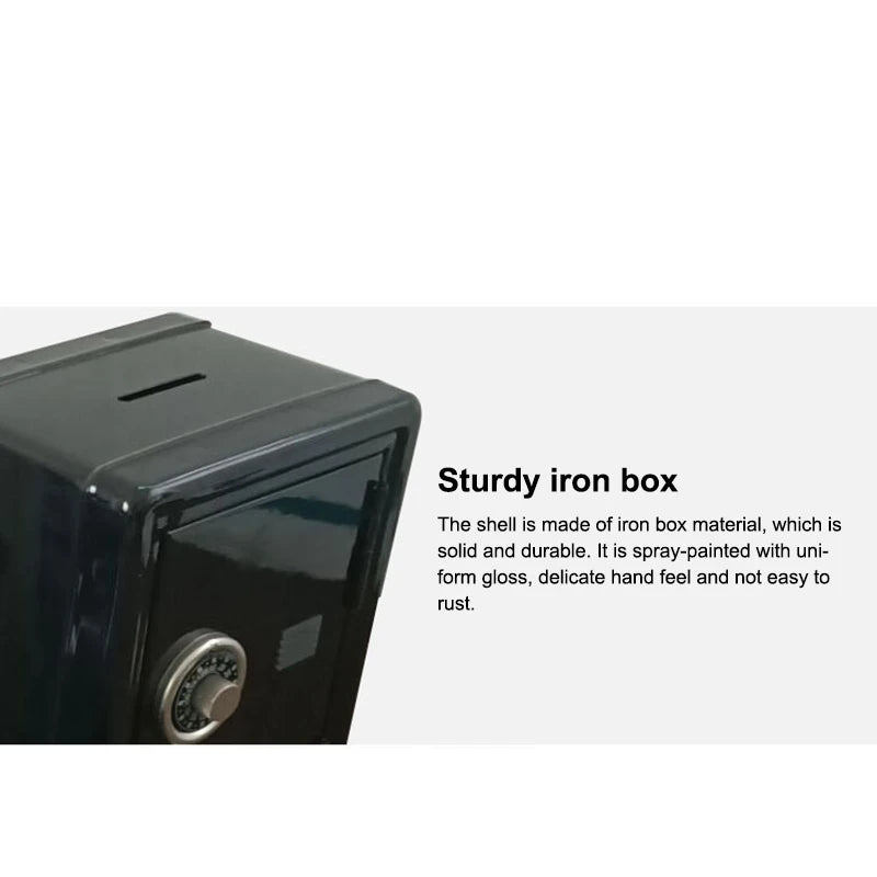 Kids Safe Piggy Bank – Metal Money Box with Lock & Key Kids Piggy Bank Axl