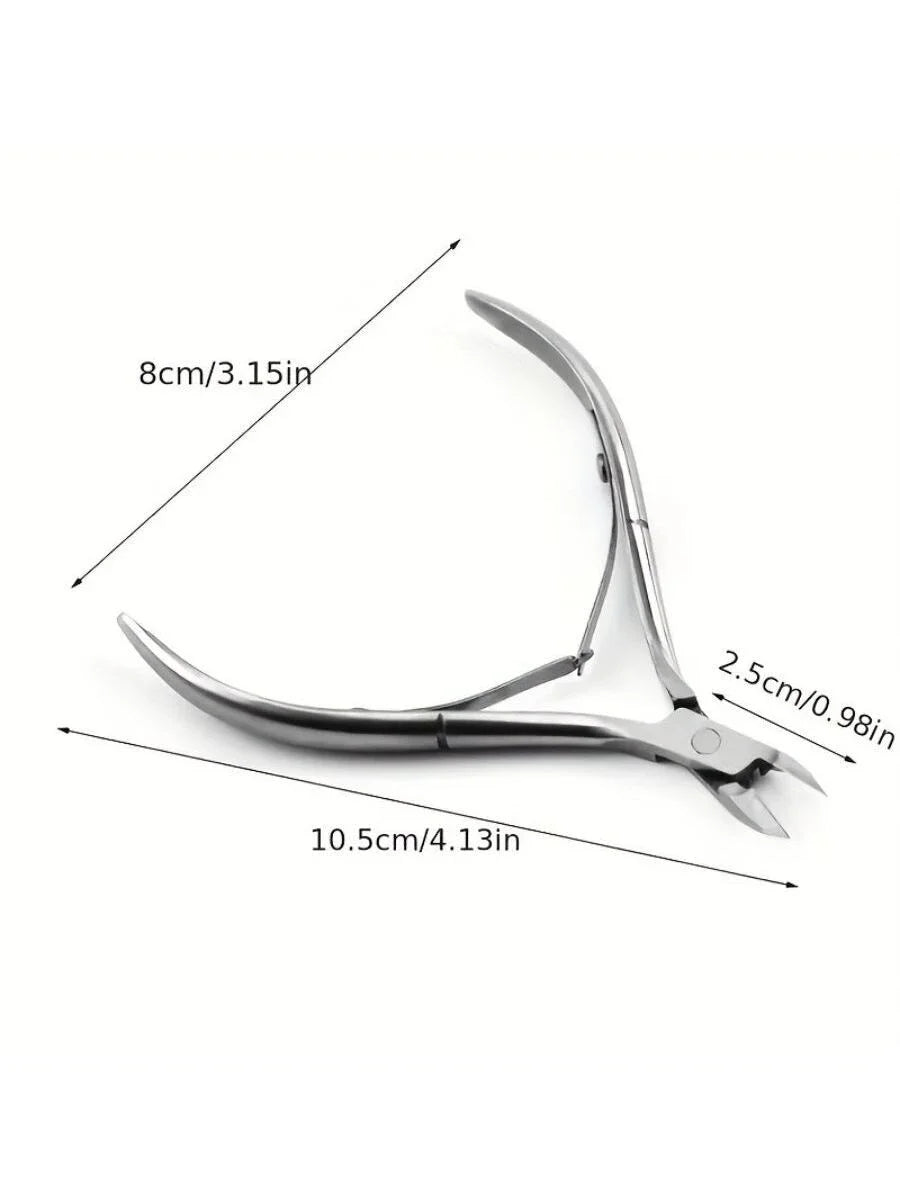 Stainless Steel Cuticle Nipper | Manicure & Pedicure Tool Cuticle Nipper Axl 1pcs Silver
