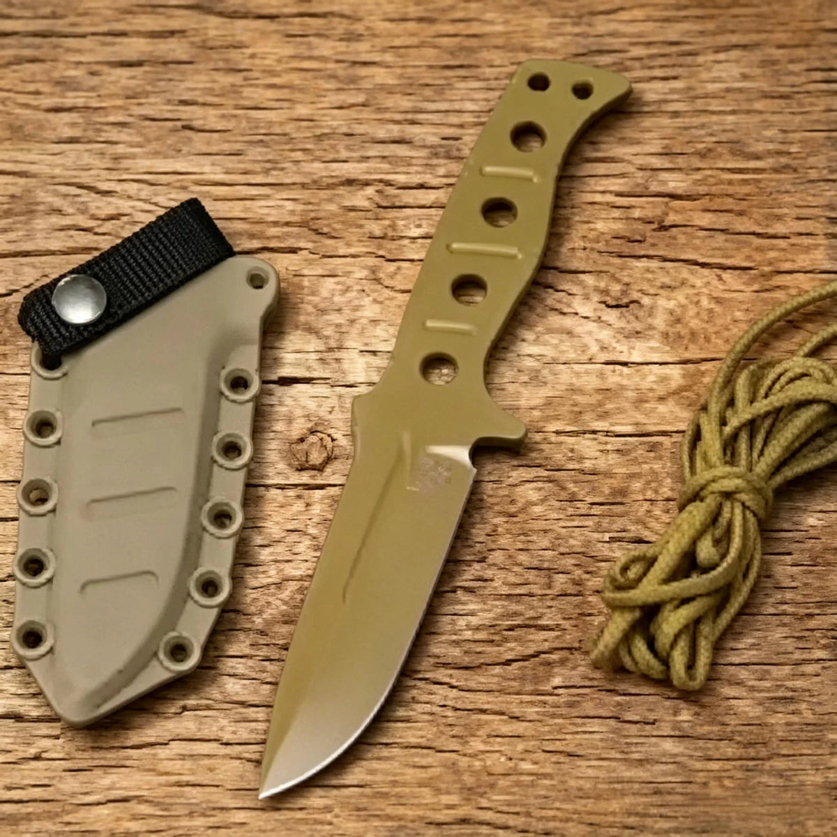 9Cr18MoV Steel Outdoor Fixed Blade Knife with Paracord Fixed Blade Knife Axl