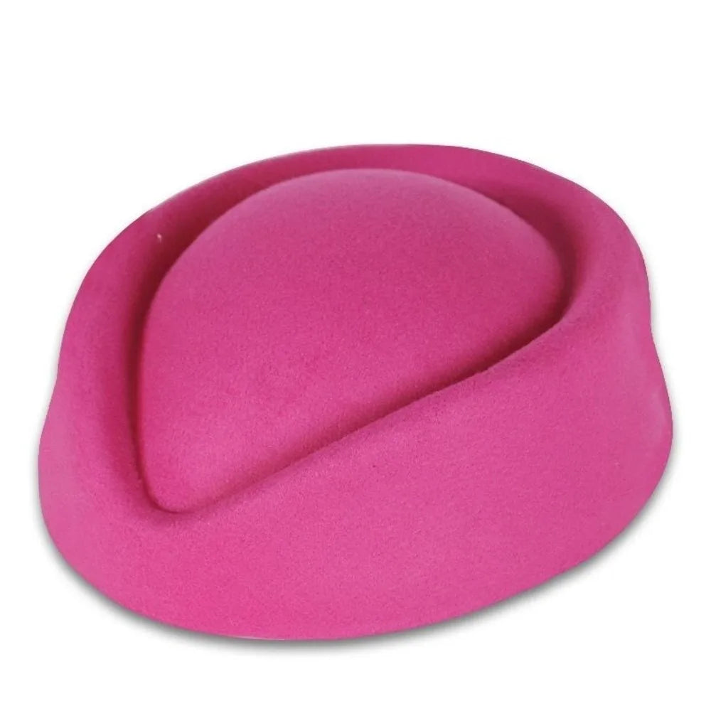 Women's Vintage Felt Beret Pillbox Fascinator Hat – All Seasons Vintage Felt Beret Axl Rose Red