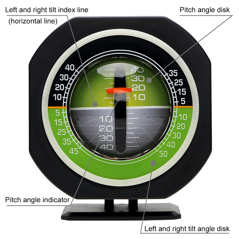 Car Inclinometer Slope Meter with LED | Angle Level Gauge Car Slope Meter Axl