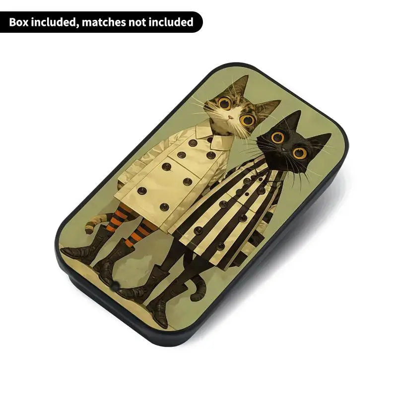 Retro Metal Pull-Out Storage Box – Matches, Coins & Accessories Decorative Storage Box Axl A2