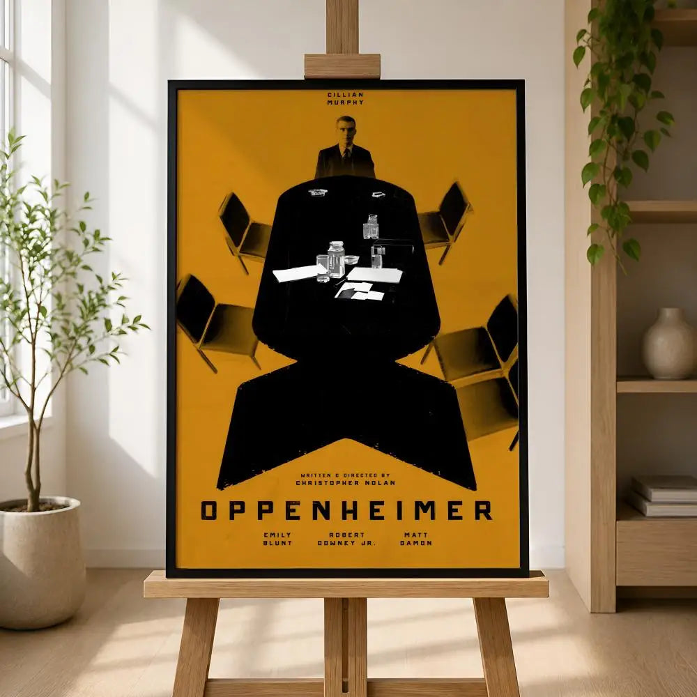 Oppenheimer Movie Poster – Peel & Stick Waterproof PVC Wall Art Movie Wall Poster Axl