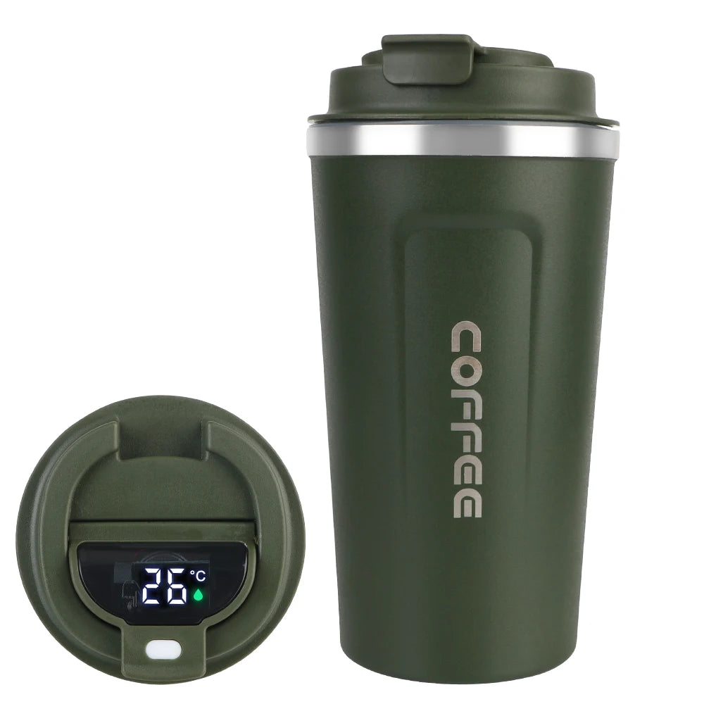 Double-Wall Stainless Steel Travel Thermos Mug 380/510ml Travel Thermos Mug Axl 510ml Green Digit 401-500ml