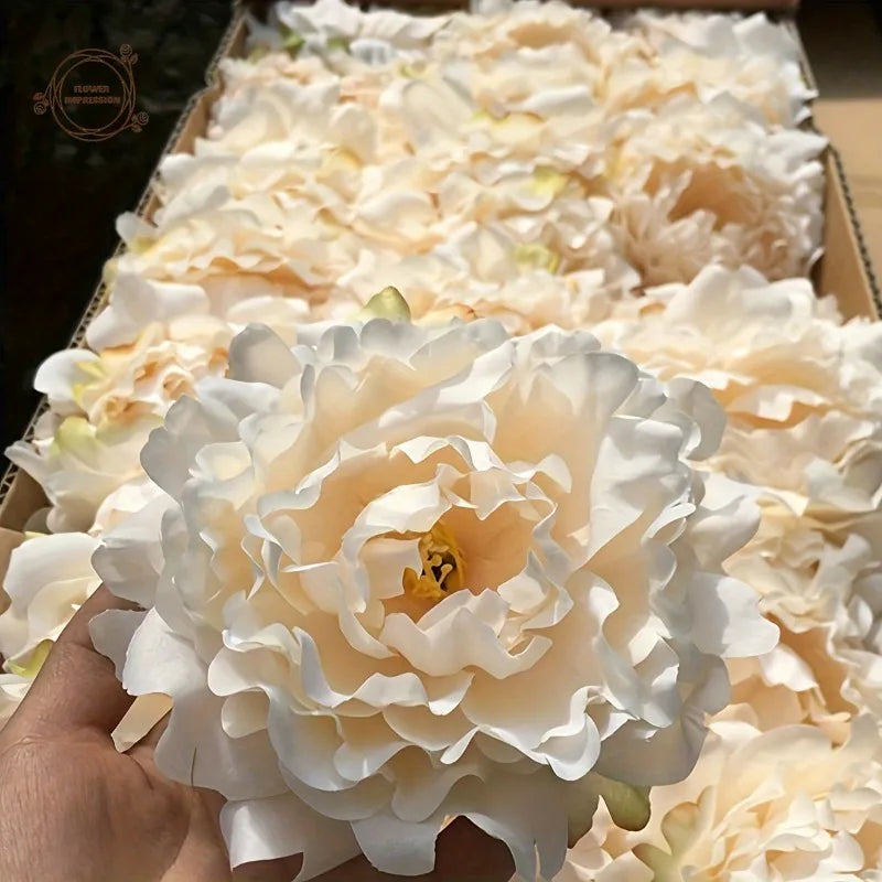 10 Artificial Peony Flower Heads – Wedding & Home Decor Artificial Flower Decor Axl