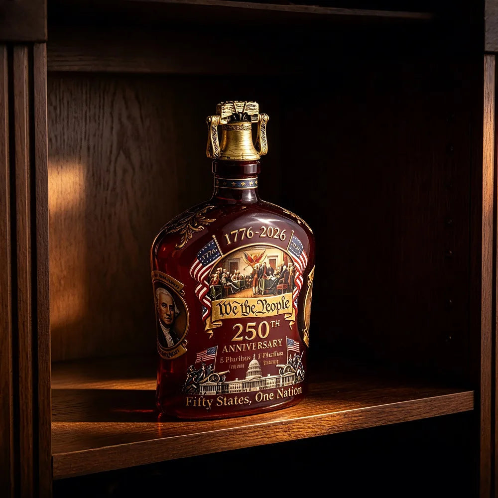 250th Anniversary Glass Decanter | 1776–2026 Collectible Collectible Decanter Axl