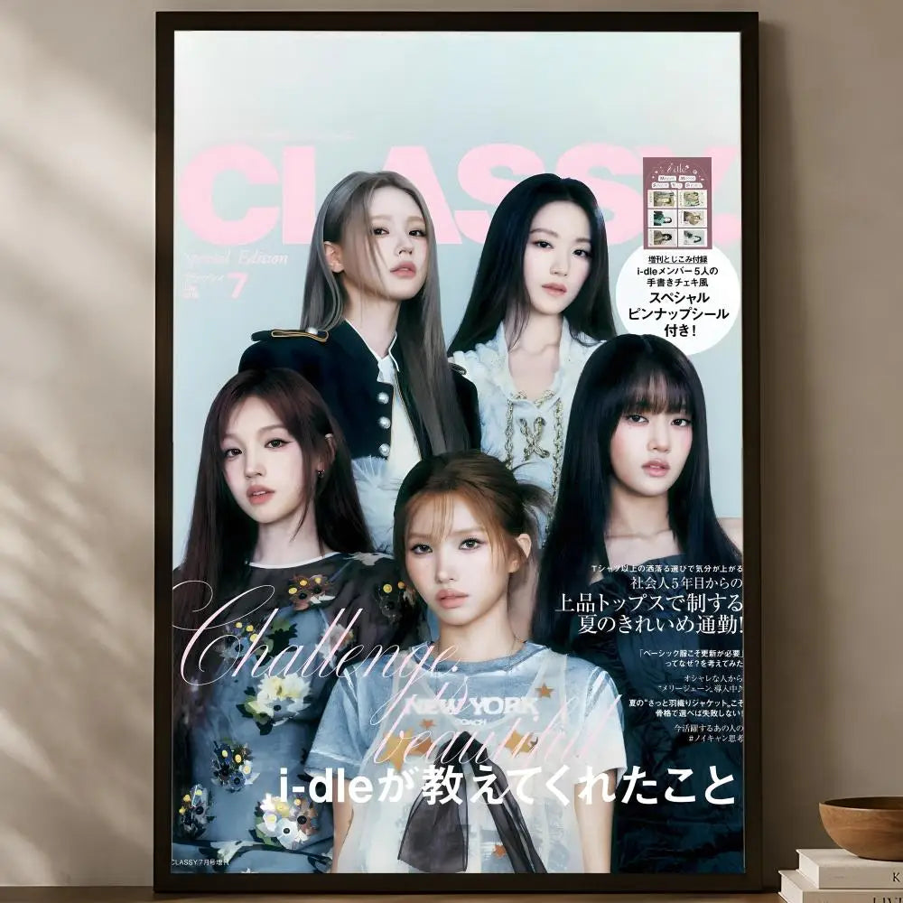 ((G)I-DLE Self-Stick HD Waterproof Wall Poster – K-Pop Decor Wall Art Poster Axl