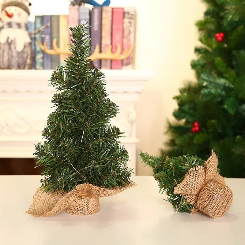 Mini Snowy Pine Christmas Tree 20cm/30cm – Desktop Decor Mini Christmas Tree Axl