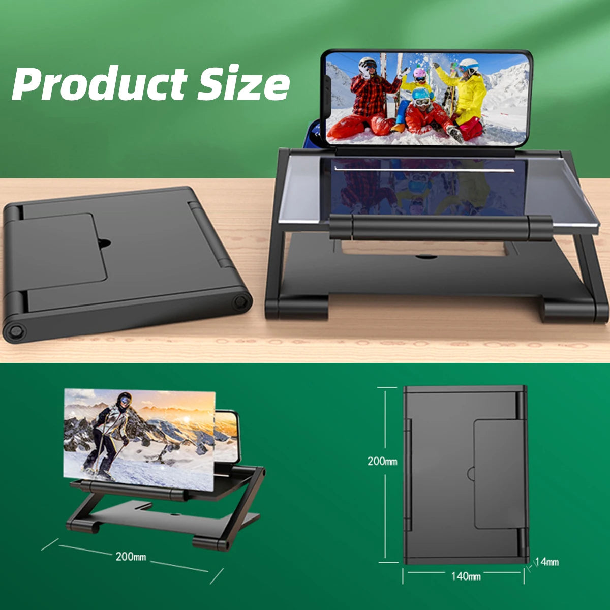 10-Inch Phone Screen Amplifier – Foldable HD Magnifier Stand Phone Screen Magnifier Axl