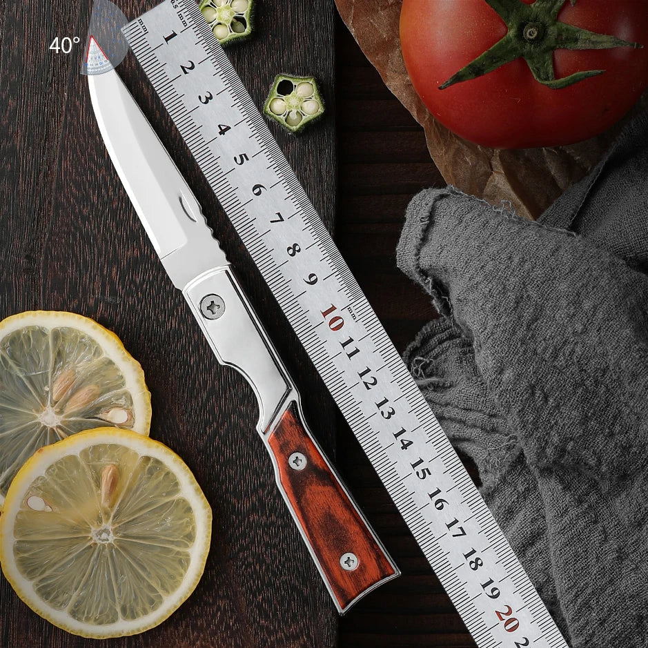Stainless Steel Folding Camping Knife – Portable Pocket Knife Folding Camping Knife Axl
