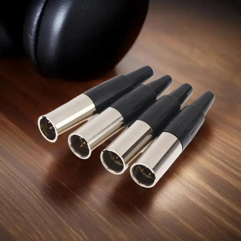 Mini XLR Connector 3/4/5/6 Pin Female Male Plug for Mic Cable Audio XLR Connector Axl