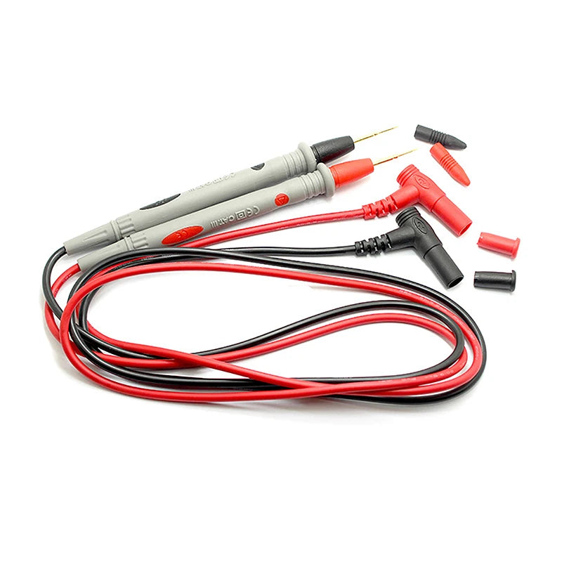 Gold-Plated Needle Tip Multimeter Test Probe Leads – 2 Pcs Multimeter Test Probes Axl