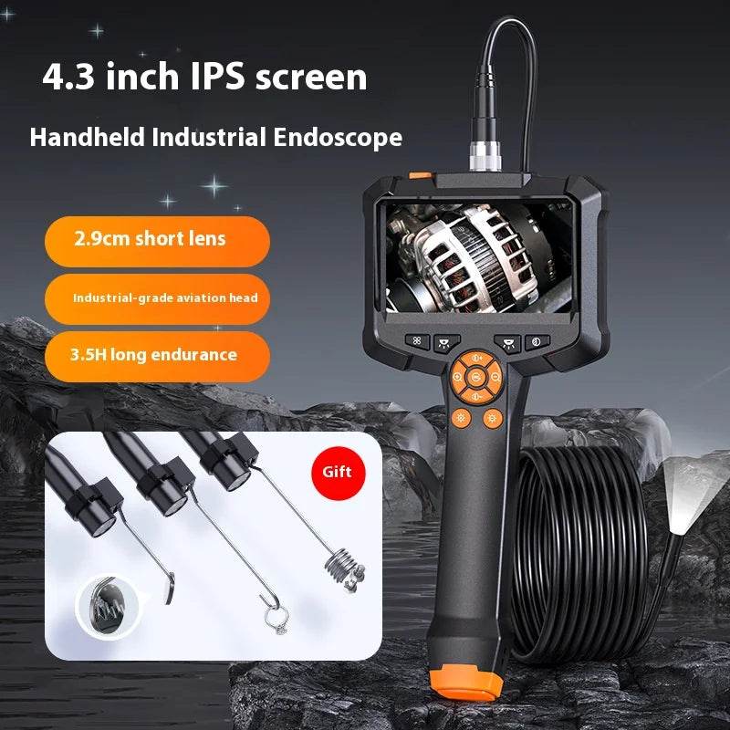 HD Handheld Inspection Camera – Pipeline Borescope with Screen Inspection Camera Axl