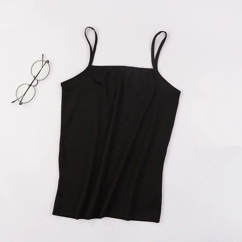 Women's Slim Camisole Crop Top Tank – Halter Vest Undershirt Camisole Crop Top Axl