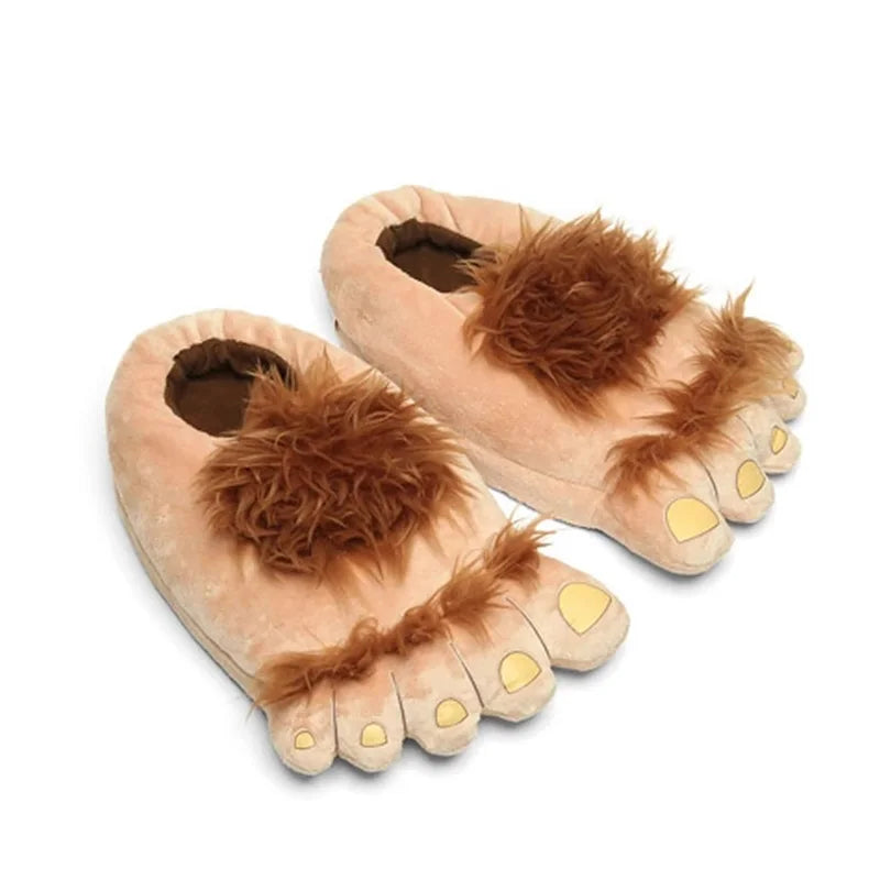 Women's Chunky Fuzzy Indoor Slippers – Novelty Bigfoot Warm Indoor Fuzzy Slippers Axl