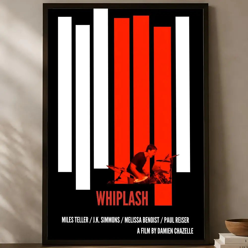 Whiplash Movie Poster – Self-Stick HD PVC Waterproof Wall Art Movie Wall Poster Axl White04 60X90cmNoframe