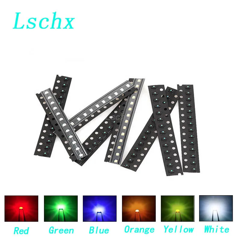 3000pcs 0805 SMD LED Diodes – Red Green Blue White Yellow SMD LED Diodes Axl