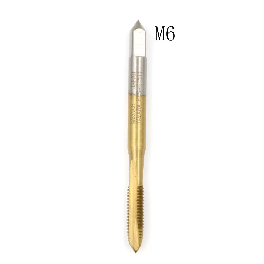 HSS Metric Thread Tap M2–M8 | Straight Flute Screw Tap Tool Thread Tap Tool Axl M6