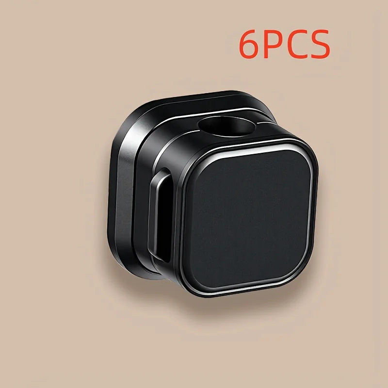 6-Pack Magnetic Cable Organizer Clips for Desk & Nightstand Cable Organizer Clips Axl Black