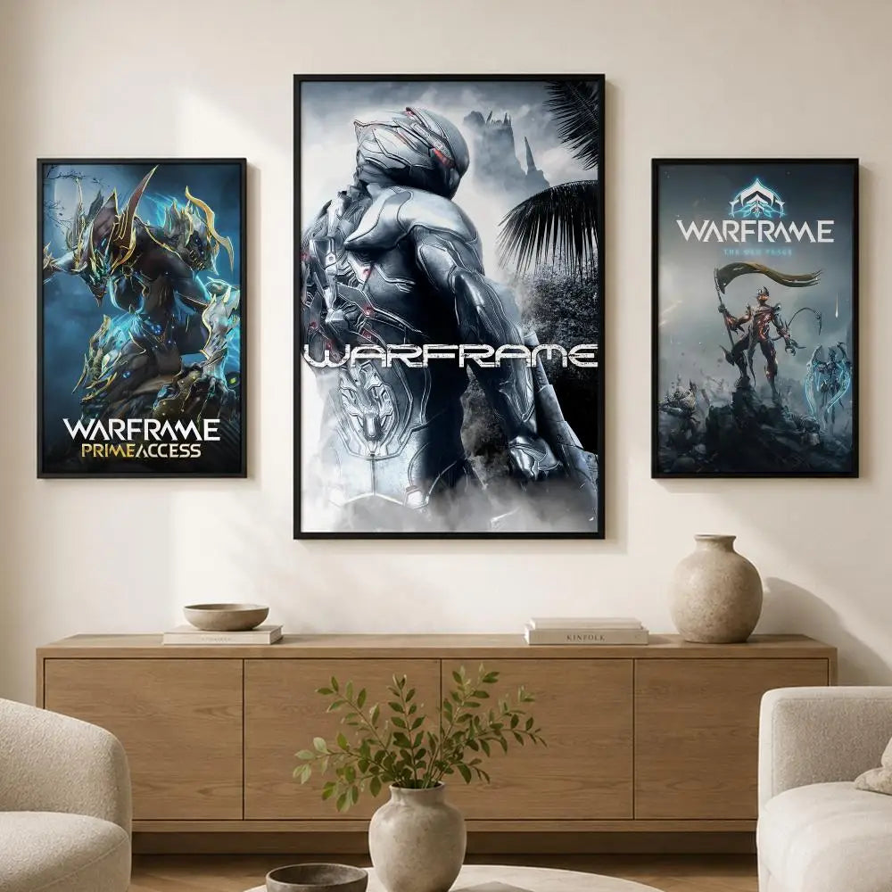 Warframe Game Poster – Self-Adhesive Waterproof Wall Art Wall Art Poster Axl